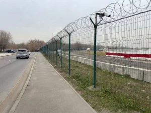 Ограждение 3D забора, по периметру аэропорта г. Алматы, расстояние 19,5 км, 2022-2023 г